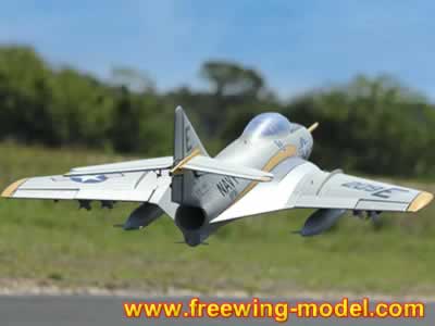 Freewing F9F-8 Cougar Super Scale 80mm EDF PNP Jet with Gyro RC Airplane